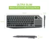 Techly ICTB9801TB Teclado universal RF inalámbrico + Bluetooth QWERTY US English negro