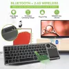 Techly ICTB9801TB Teclado universal RF inalámbrico + Bluetooth QWERTY US English negro