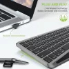 Techly ICTB9801TB Teclado universal RF inalámbrico + Bluetooth QWERTY US English negro