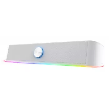 Trust Barra de sonido con iluminación RGB GXT 619W Thorne, 2.0 canales, 6 W, 12 W, 6 W, 10000 Ω, 4 Ω