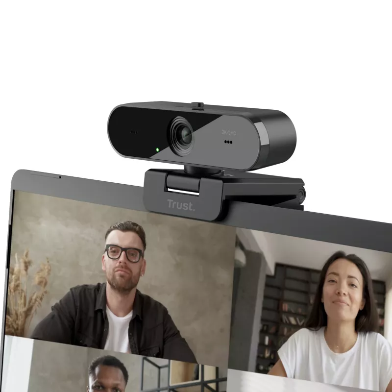 Trust Taxon Webcam 2560 x 1440 píxeles USB 2.0 negro