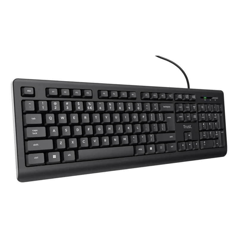 Trust 24639 Teclado de oficina USB US-inglés negro