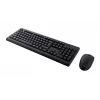 Conjunto de teclado y ratón inalámbrico TRUST Primo — teclado de tamaño completo QWERTY US-inglés, receptor RF USB-A, ratón óptico de 1200 DPI, negro