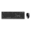 Conjunto de teclado y ratón inalámbrico TRUST Primo — teclado de tamaño completo QWERTY US-inglés, receptor RF USB-A, ratón óptico de 1200 DPI, negro