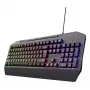 Teclado gaming con cable TRUST GXT 836 Evocx USB QWERTY US-inglés, iluminación RGB, reposamuñecas, 114 teclas, formato 110%