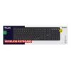 Teclado inalámbrico multidispositivo Trust Vaiya 25511, USB RF + Bluetooth, distribución US, teclado numérico, batería recargable integrada, negro