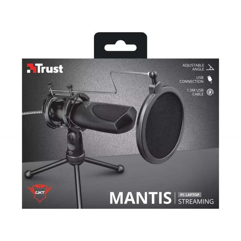 Trust GXT 232 Mantis Micrófono para PC negro
