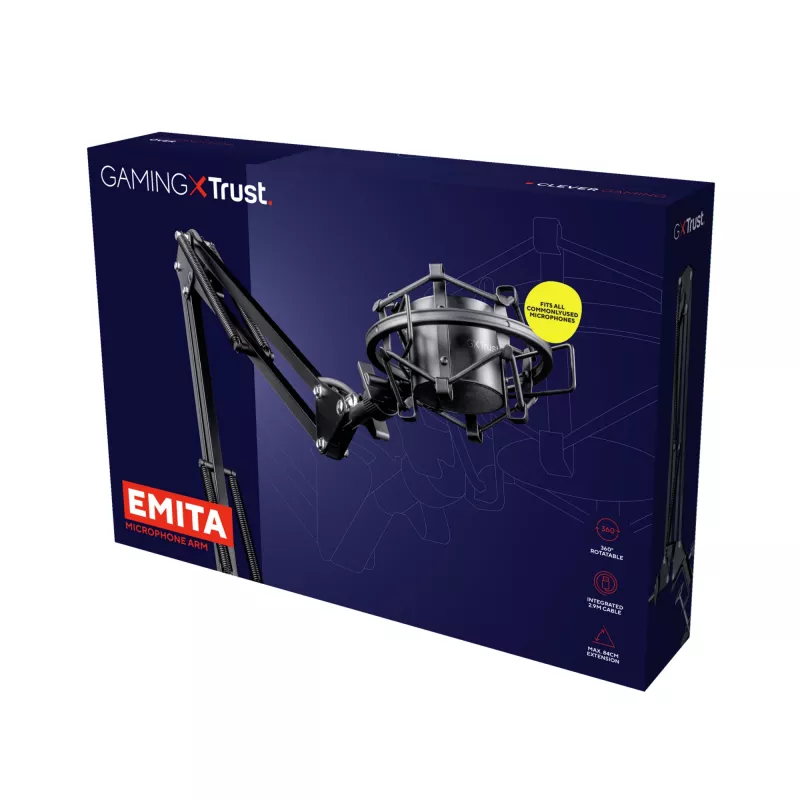 Trust GXT 253 Emita Soporte para micrófono broadcast