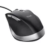 Trust Fyda Ratón con cable, para diestros, óptico, USB Type-A, 5000 dpi, negro