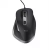 Trust Fyda Ratón con cable, para diestros, óptico, USB Type-A, 5000 dpi, negro