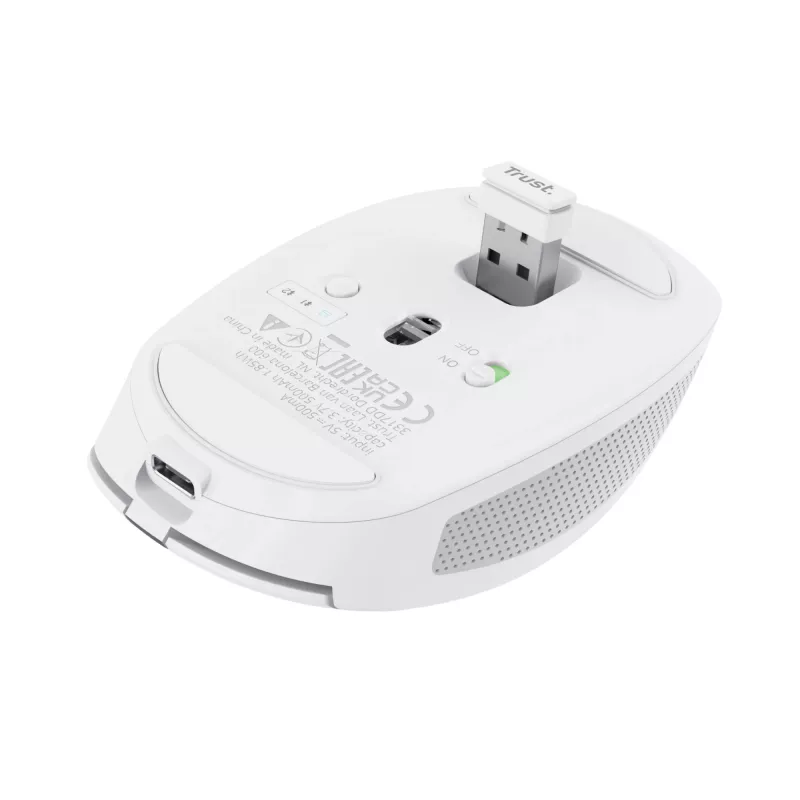 Trust Ozaa Ratón de oficina para diestros RF inalámbrico + Bluetooth óptico 3200 DPI