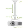 Techly Soporte de techo para proyector Extensión 380-580 mm Plata ICA-PM 18S