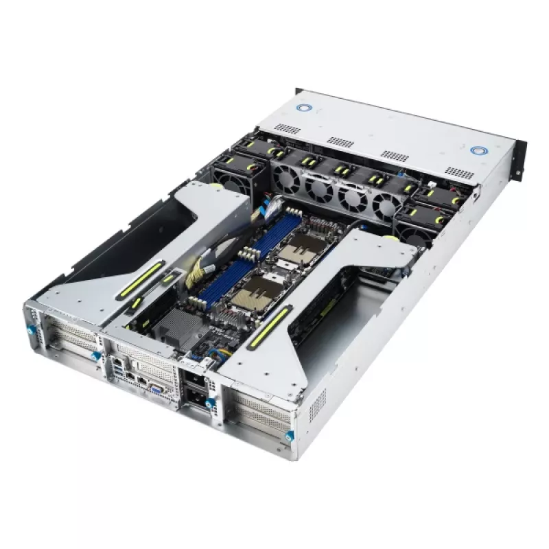 ASUS 90SF0251-M004X0 Barebone servidor Intel C741 Rack (2U) Negro, Acero
