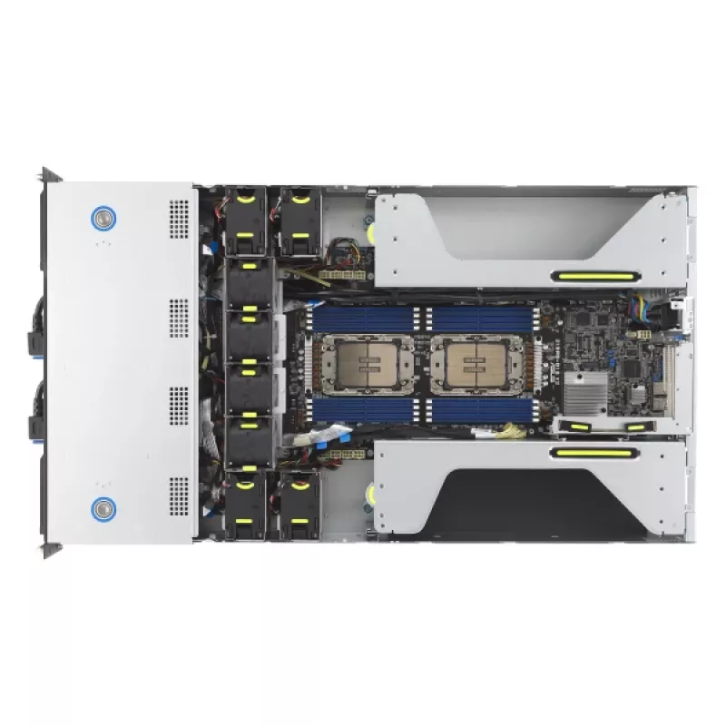 ASUS 90SF0251-M004X0 Barebone servidor Intel C741 Rack (2U) Negro, Acero