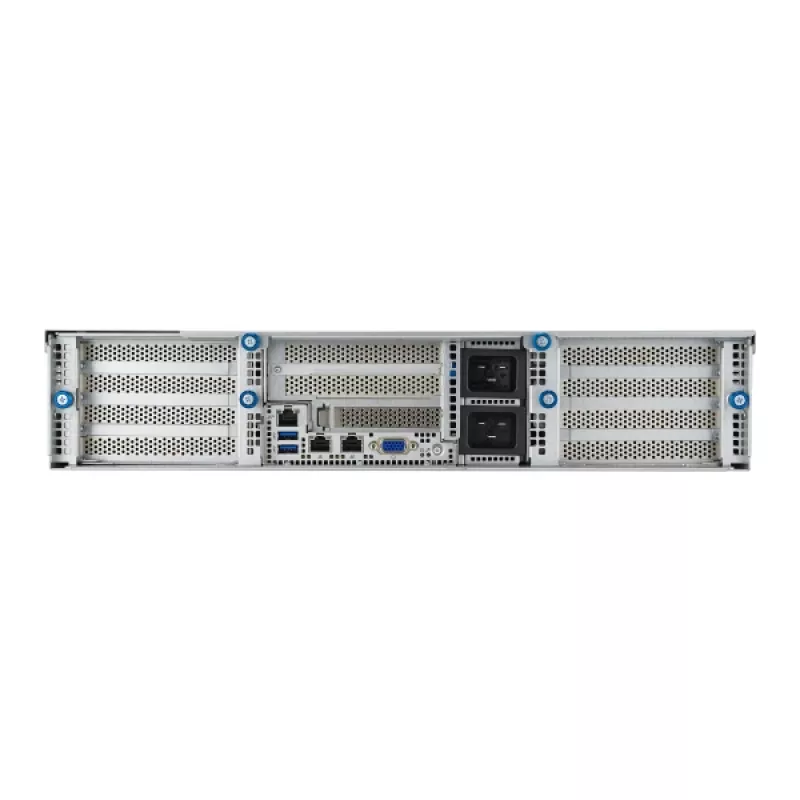 ASUS 90SF0251-M004X0 Barebone servidor Intel C741 Rack (2U) Negro, Acero