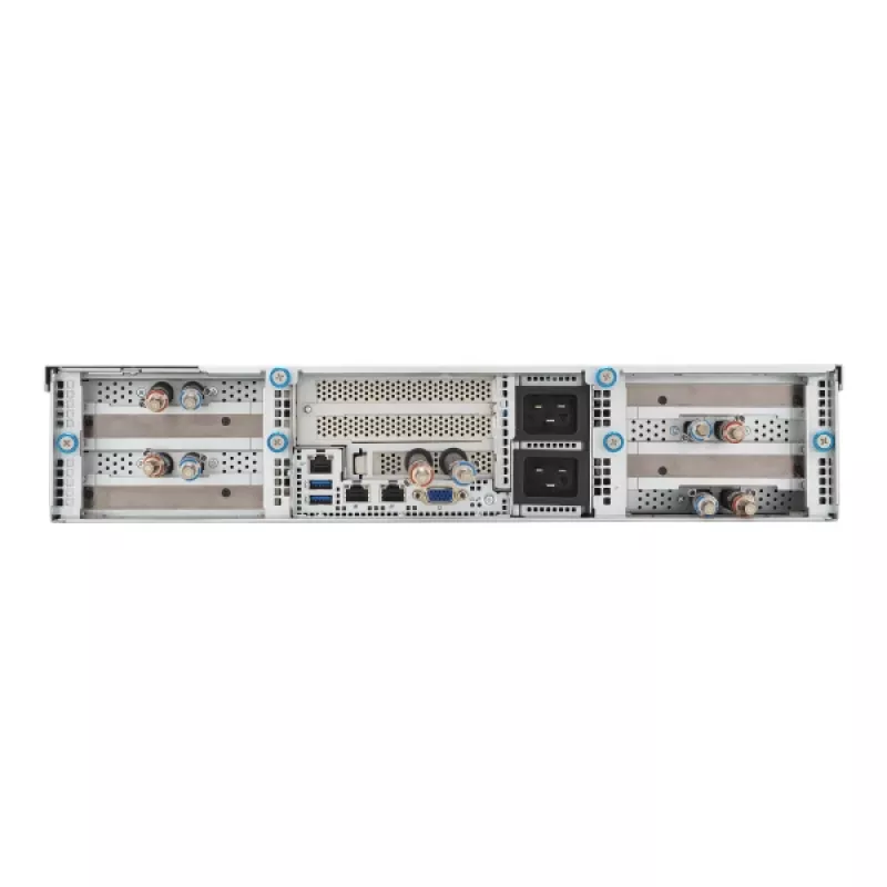 ASUS 90SF0251-M004X0 Barebone servidor Intel C741 Rack (2U) Negro, Acero