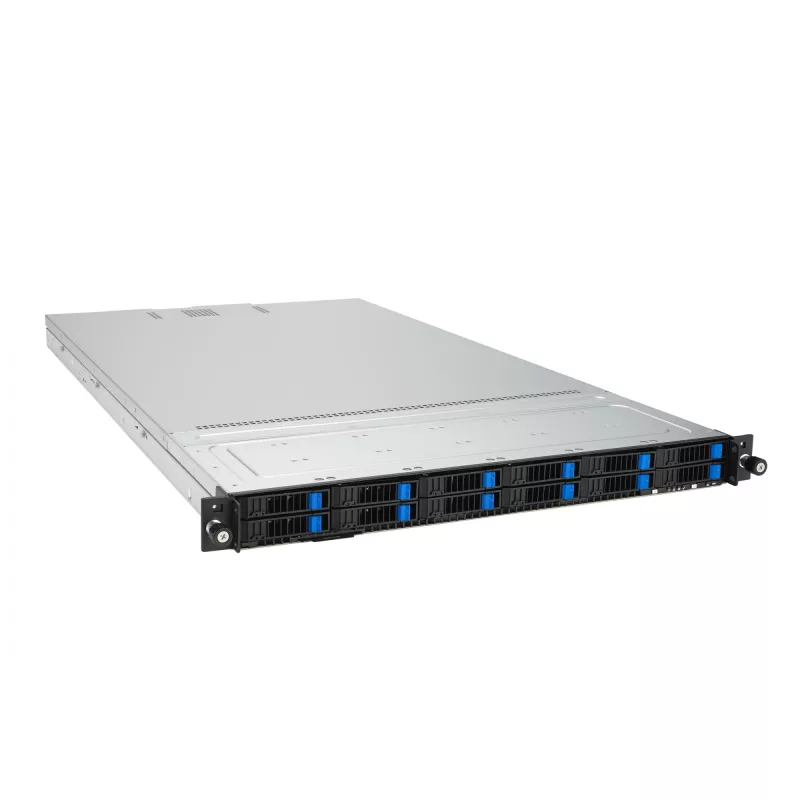 ASUS RS700A-E12-RS12U Socket SP5 Rack (1U) Negro, Acero