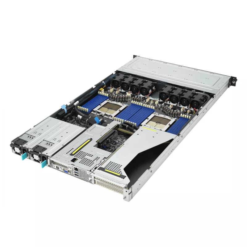 ASUS RS700A-E12-RS12U Socket SP5 Rack (1U) Negro, Acero