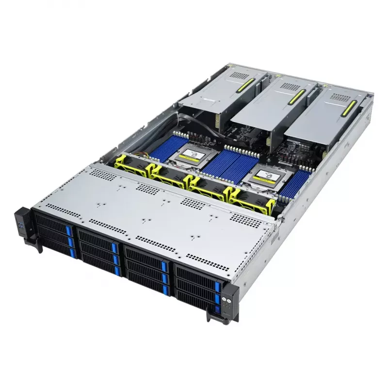Servidor rack ASUS RS720A-E12-RS24U 2U Socket SP5, 2x soporte CPU, 24x bahías de 2,5