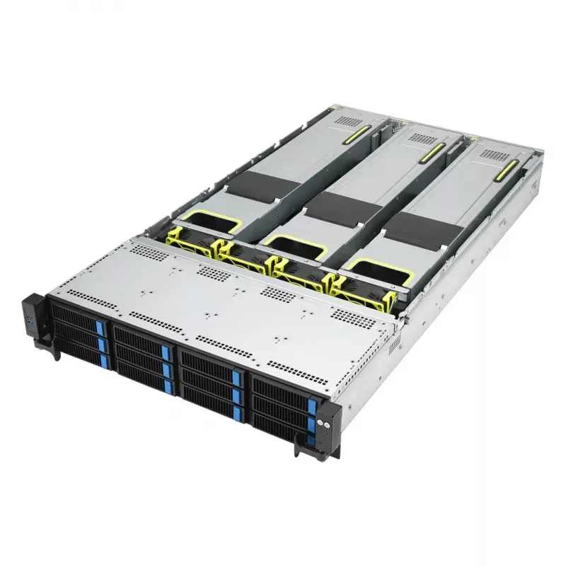 Servidor rack ASUS RS720A-E12-RS24U 2U Socket SP5, 2x soporte CPU, 24x bahías de 2,5