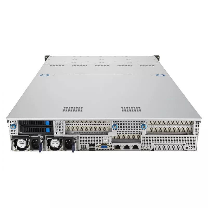 ASUS RS521A-E12-RS12U Socket SP5 Rack (2U) Negro, Plata