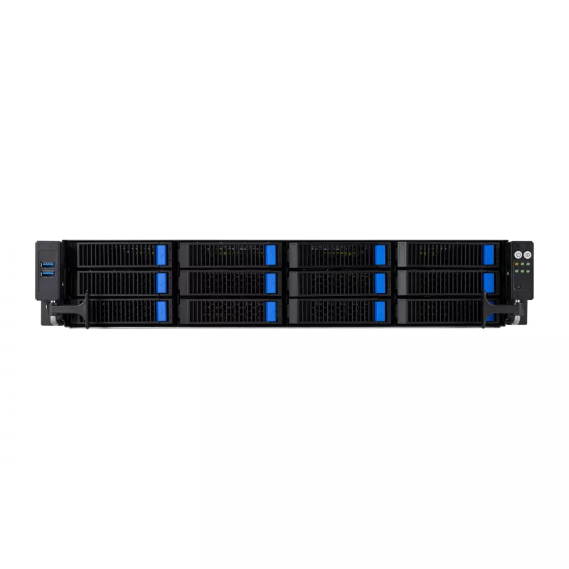 ASUS RS521A-E12-RS12U Socket SP5 Rack (2U) Negro, Plata