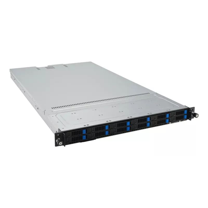 Servidor rack (1U) ASUS RS501A‑E12‑RS12U — LGA 6096, DDR5 hasta 3 TB, 24 DIMM, 1600W