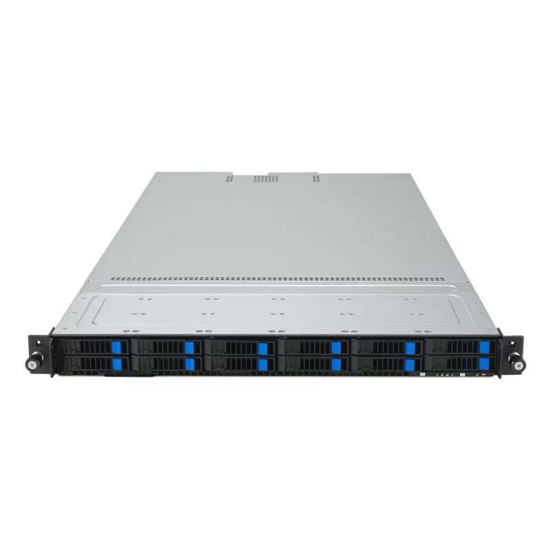 Servidor rack (1U) ASUS RS501A‑E12‑RS12U — LGA 6096, DDR5 hasta 3 TB, 24 DIMM, 1600W