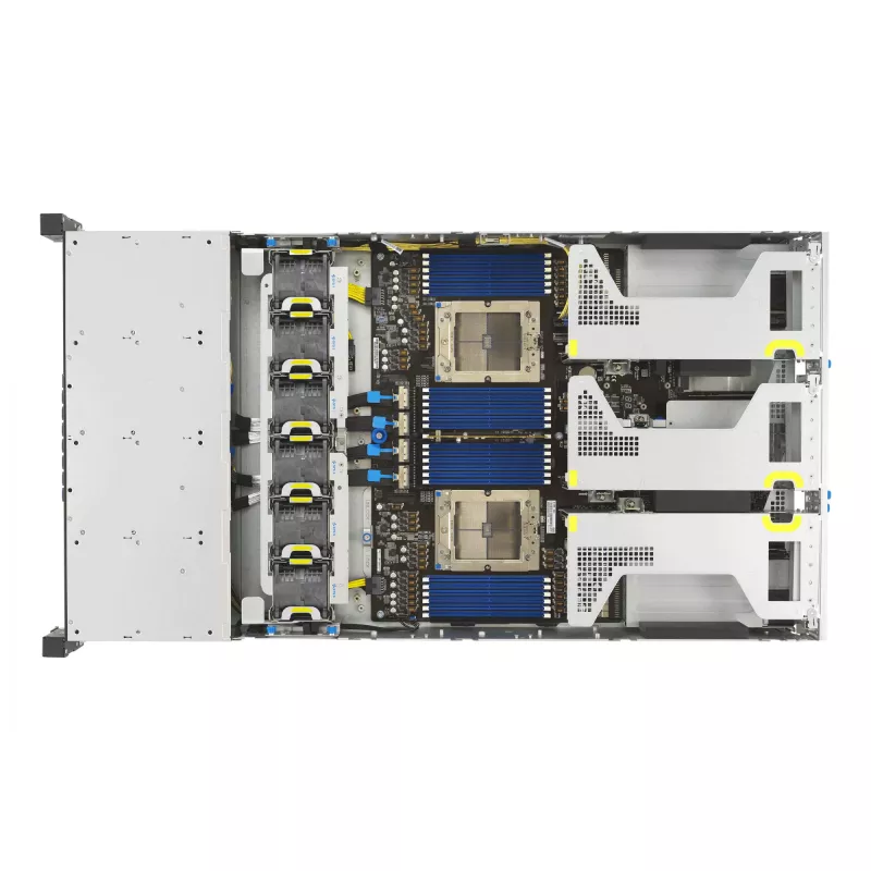ASUS RS720A-E13-RS8G Socket SP5 Rack (2U) Negro, Plata