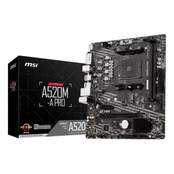 Placa base MSI A520M-A PRO AMD A520 Socket AM4 micro ATX