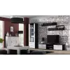 Set de estantes flotantes de pared Cama Meble SOHO 1250×200×200 mm, tablero de partículas, negro mate (dos estantes)