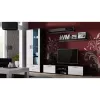 Set de estantes flotantes de pared Cama Meble SOHO 1250×200×200 mm, tablero de partículas, negro mate (dos estantes)