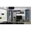 Set de estantes flotantes de pared Cama Meble SOHO, 2 estantes, 1250×200×200 mm, tablero de partículas, gris mate