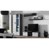 Set de estantes flotantes de pared Cama Meble SOHO, 2 estantes, 1250×200×200 mm, tablero de partículas, gris mate