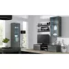 Set de estantes flotantes de pared Cama Meble SOHO, 2 estantes, 1250×200×200 mm, tablero de partículas, gris mate