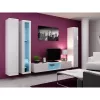 Armario de almacenamiento de pared cama meble VIGO 180 — 1800×400×300 mm, blanco/blanco brillo