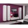 Armario de almacenamiento de pared cama meble VIGO 180 — 1800×400×300 mm, blanco/blanco brillo