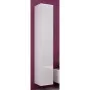 Armario de almacenamiento de pared cama meble VIGO 180 — 1800×400×300 mm, blanco/blanco brillo