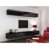 Armario de almacenamiento cama meble VIGO 90 — de pared, 900×350×320 mm, negro/negro brillo