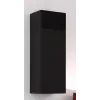 Armario de almacenamiento cama meble VIGO 90 — de pared, 900×350×320 mm, negro/negro brillo
