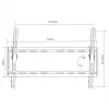 Soporte de pared para TV MACLEAN MC-605, soporte fijo inclinable, VESA 75x75–600x400, hasta 55 kg, para pantallas de 32–80 inch