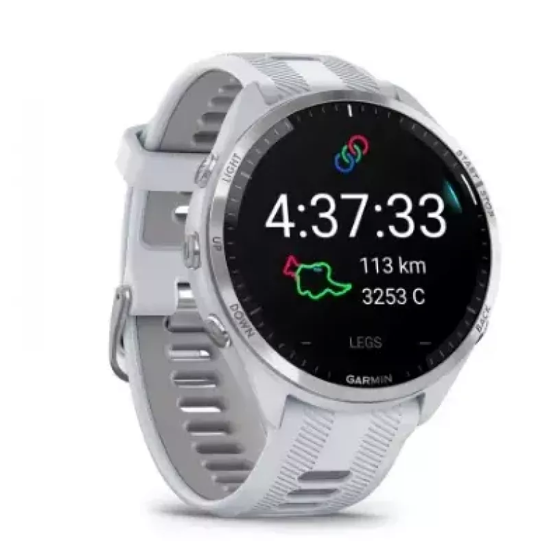 Garmin Forerunner 965 reloj inteligente, 47 mm, AMOLED de 1,4 pulgadas, 32 GB, GPS, blanco