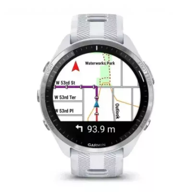 Garmin Forerunner 965 reloj inteligente, 47 mm, AMOLED de 1,4 pulgadas, 32 GB, GPS, blanco