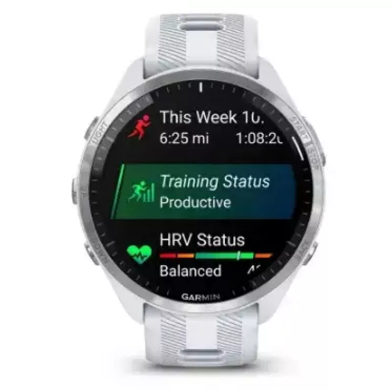Garmin Forerunner 965 reloj inteligente, 47 mm, AMOLED de 1,4 pulgadas, 32 GB, GPS, blanco