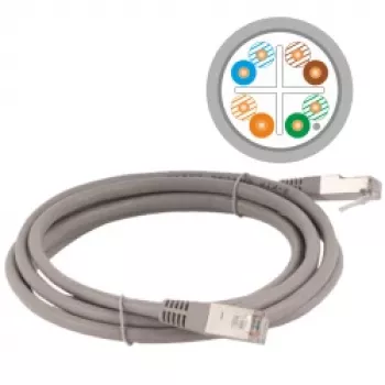 Latiguillo ALANTEC - CAT6 - F/utp - 5m - gris