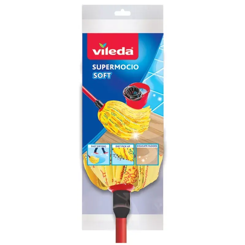 Recambio de fregona Vileda rojo amarillo