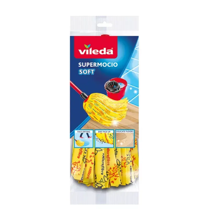 Recambio de fregona Vileda rojo amarillo