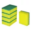 Estropajo VILEDA Tip-Top pack de 5, paños de fibra rectangulares 70×90×30 mm, amarillo