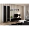Soporte de TV cama meble VIGO 180 — 1800×400×300 mm, parte superior blanca, marco blanco, tablero de partículas