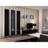 Soporte de TV cama meble VIGO 180 — 1800×400×300 mm, parte superior blanca, marco blanco, tablero de partículas